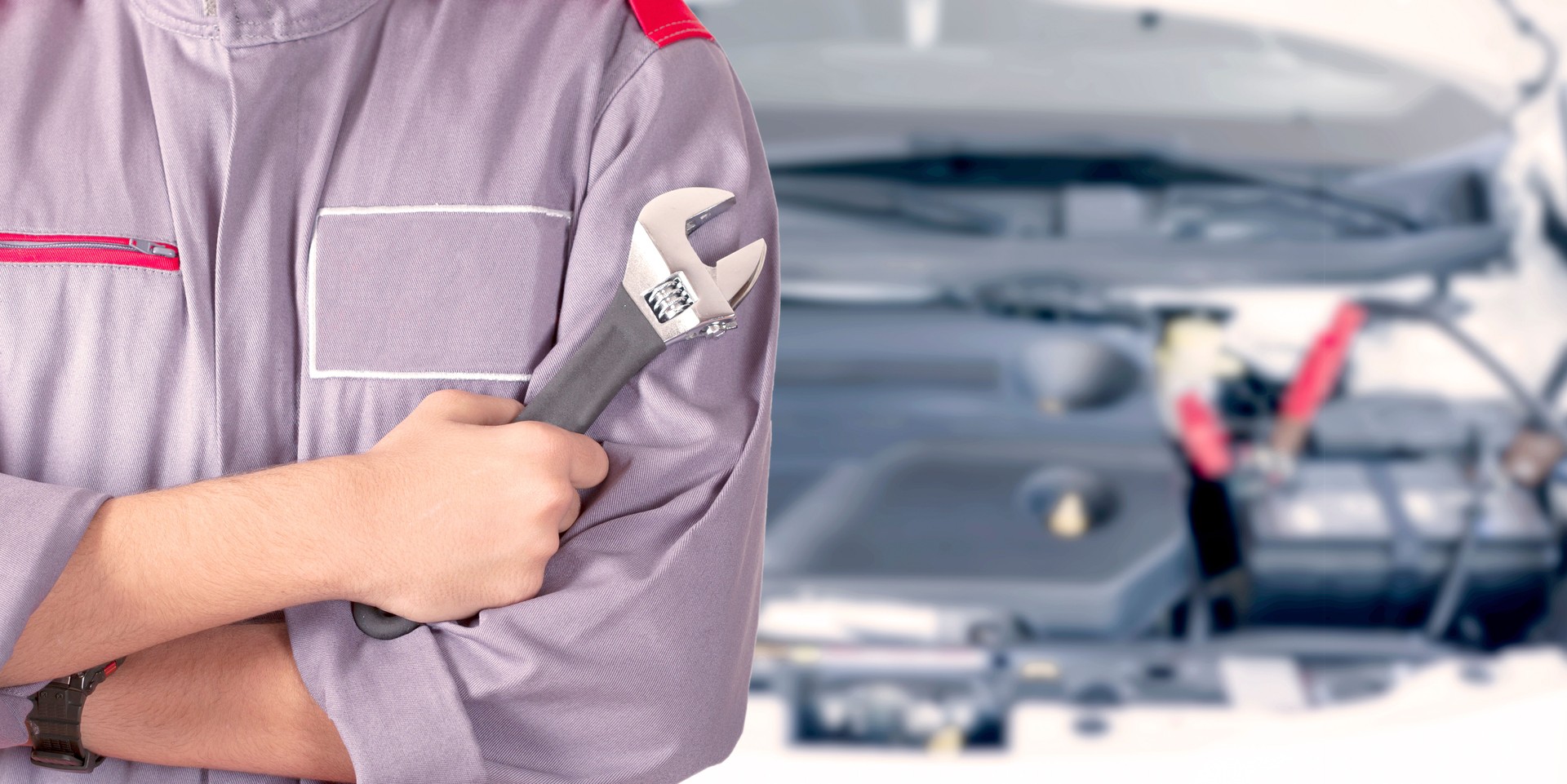 automotive service worker in workshop